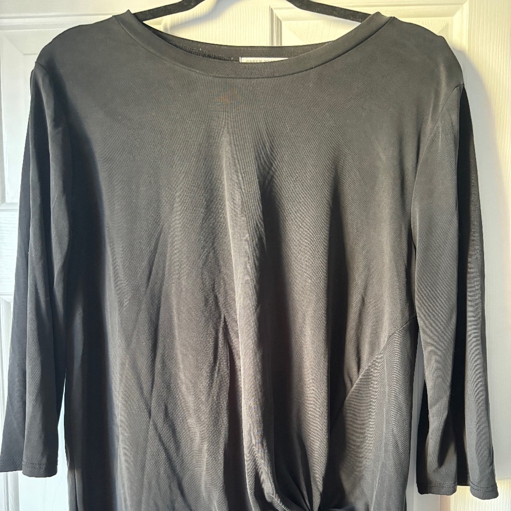 Dark Gray SOFT 3/4 Length Knot Tee!
